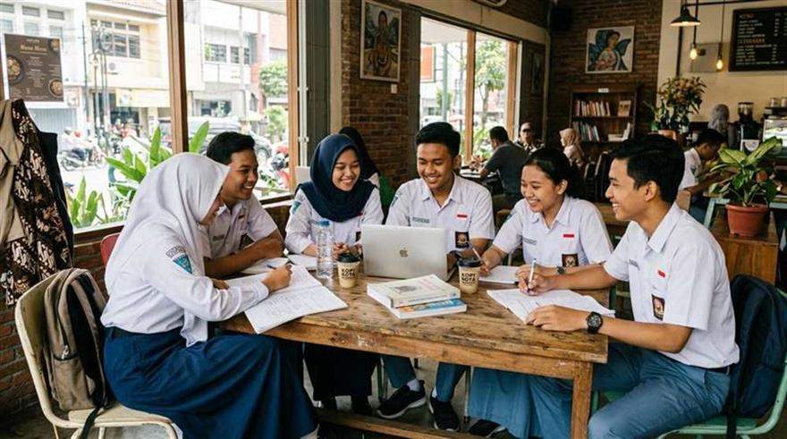 Kegiatan positif pemuda islam dan diskusi remaja masjid dalam merancang program kerja sosial
